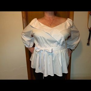 NWT Lane Bryant Beauticurve Crossover Poplin Top